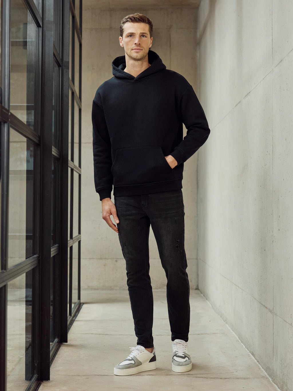 Black Wash Slim Fit Denim Jeans