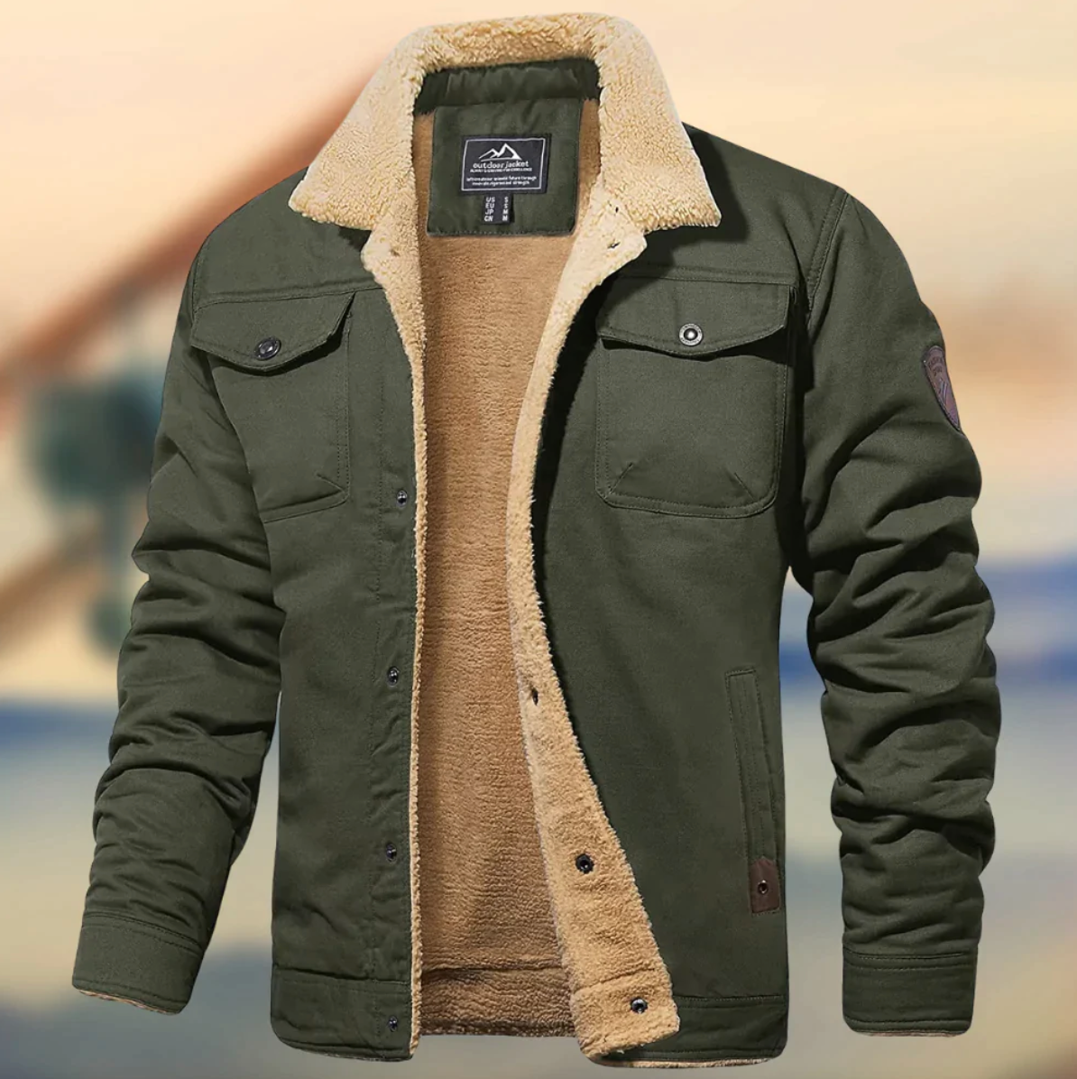 Teddy | Men's Casual Jacket with Sherpa Collar