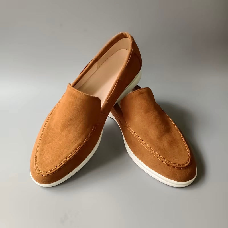 Lorenzo Vitali Rieti Suede Slip-On Shoes