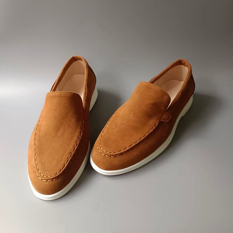 Lorenzo Vitali Rieti Suede Slip-On Shoes