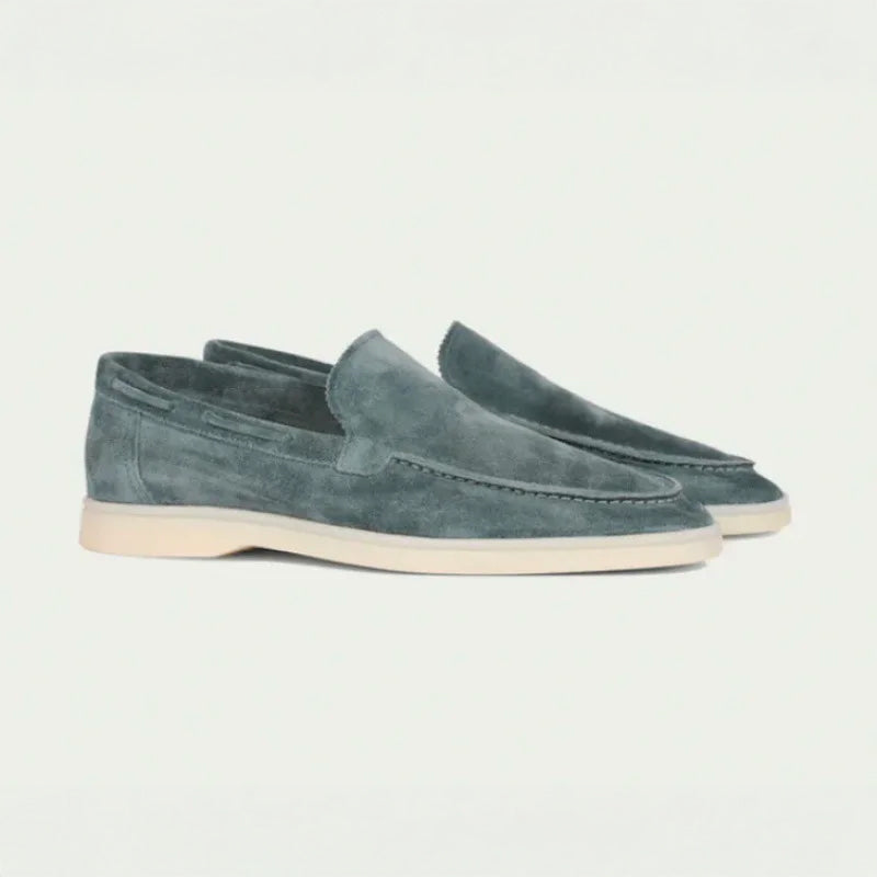 Lorenzo Vitali Rieti Suede Slip-On Shoes