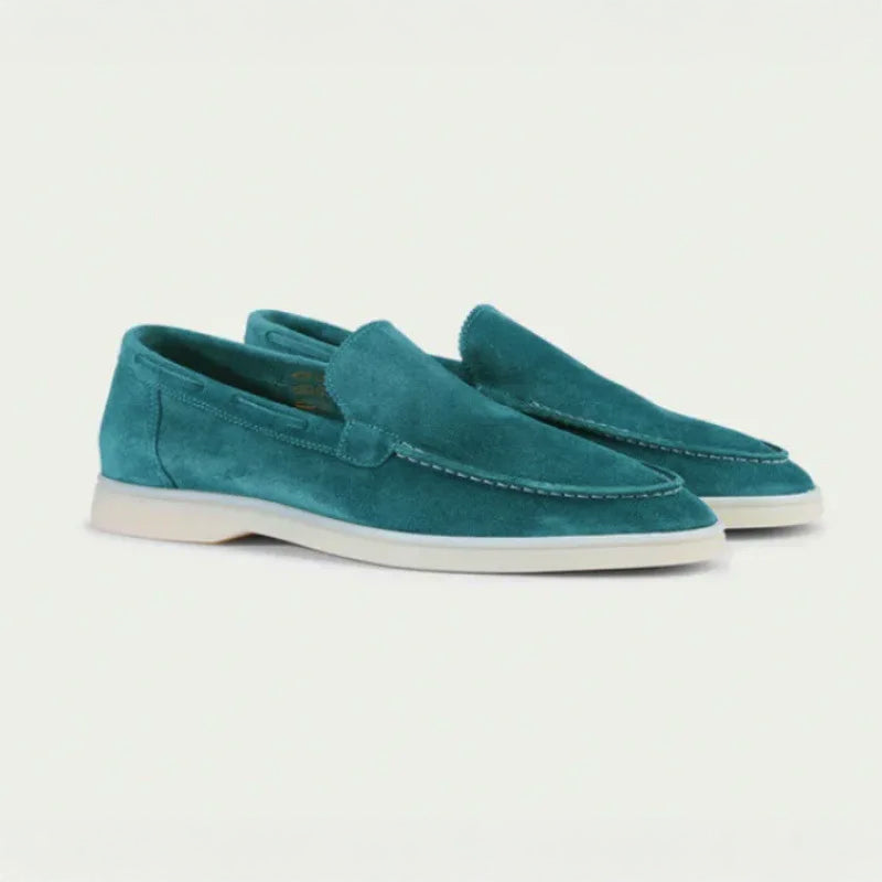 Lorenzo Vitali Rieti Suede Slip-On Shoes