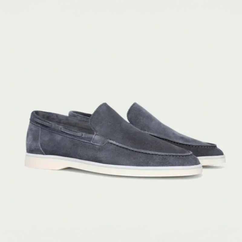 Lorenzo Vitali Rieti Suede Slip-On Shoes