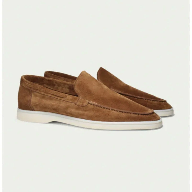 Lorenzo Vitali Rieti Suede Slip-On Shoes