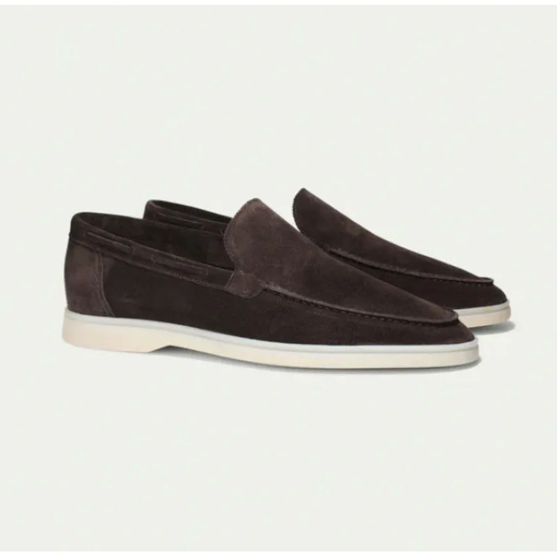 Lorenzo Vitali Rieti Suede Slip-On Shoes