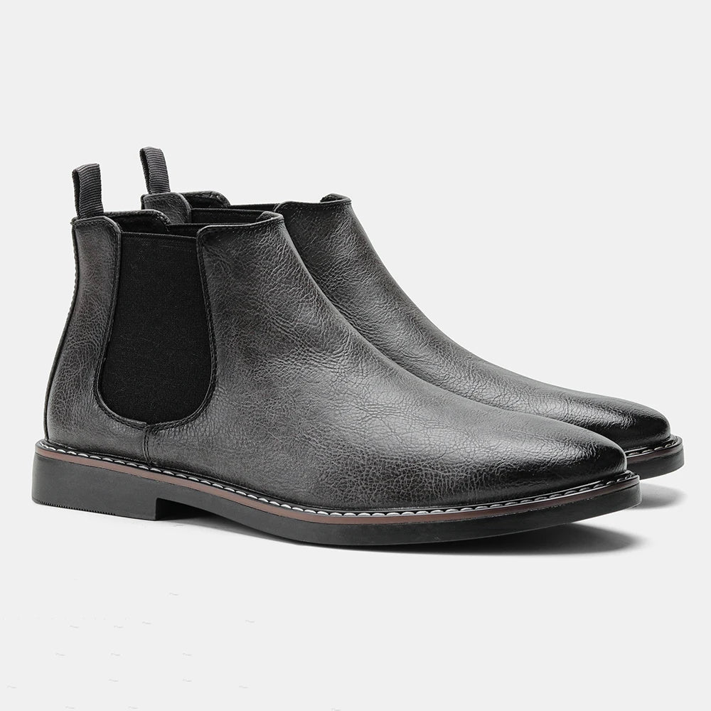Marco Bianchi Classic Chelsea Boots in Earthtone