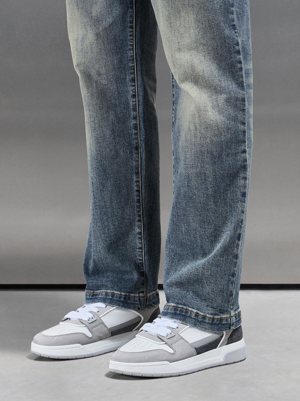 Sand Wash Relaxed Fit Denim Jeans