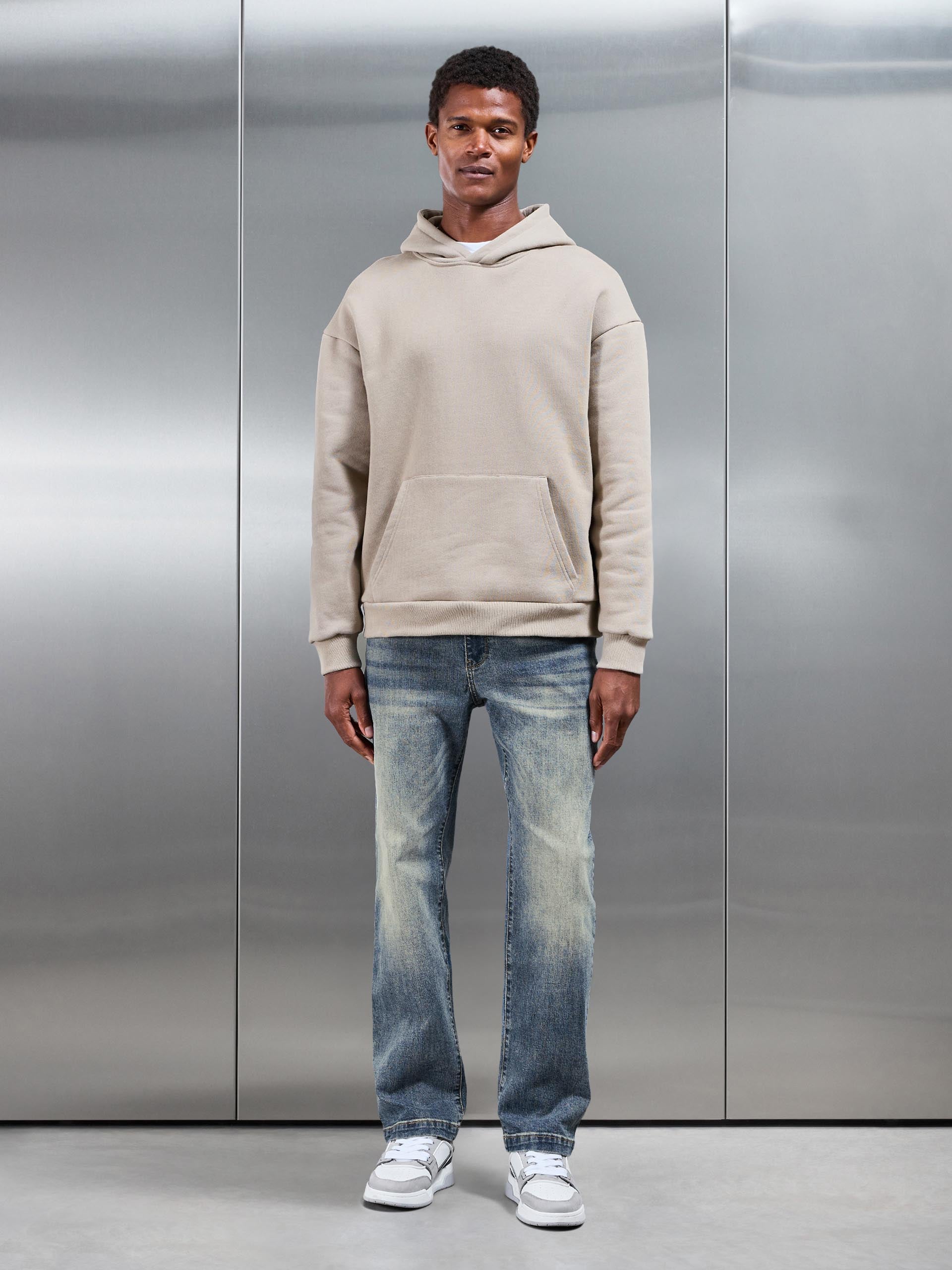 Sand Wash Relaxed Fit Denim Jeans