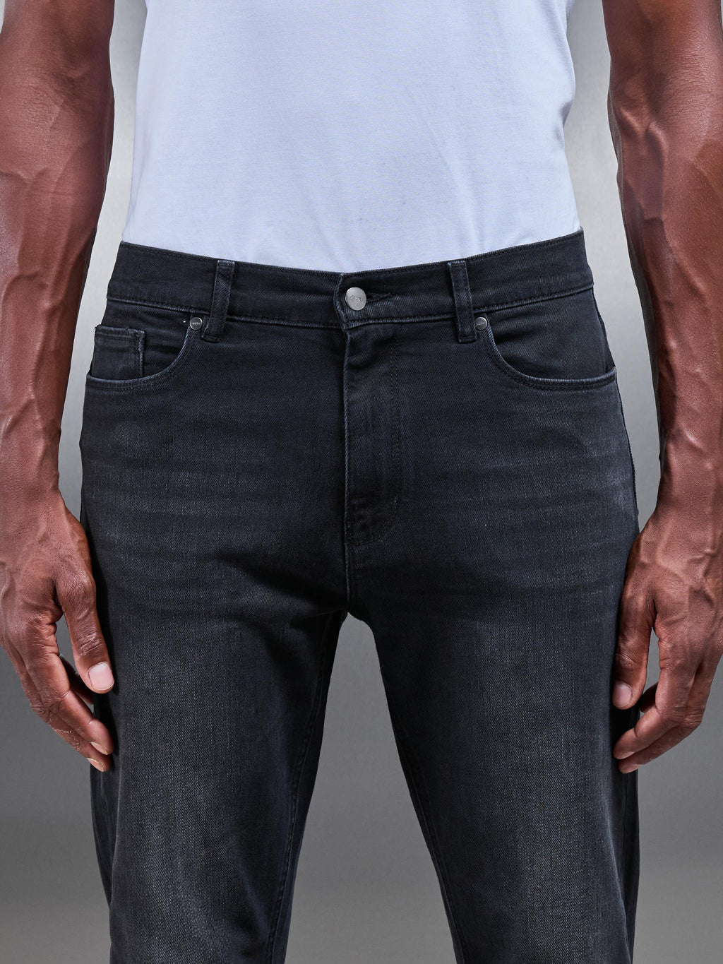 Black Wash Slim Fit Denim Jeans