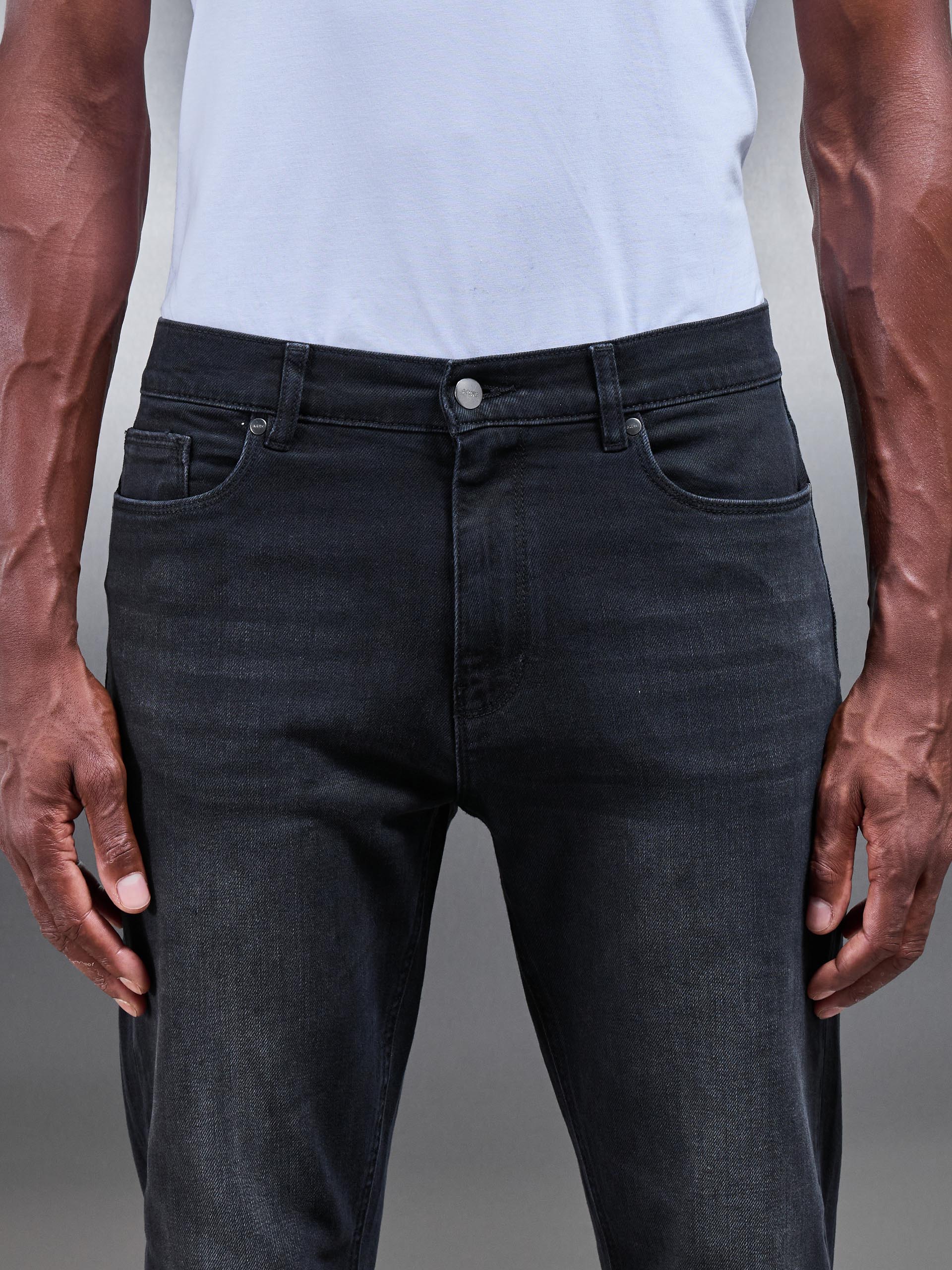 Black Wash Slim Fit Denim Jeans