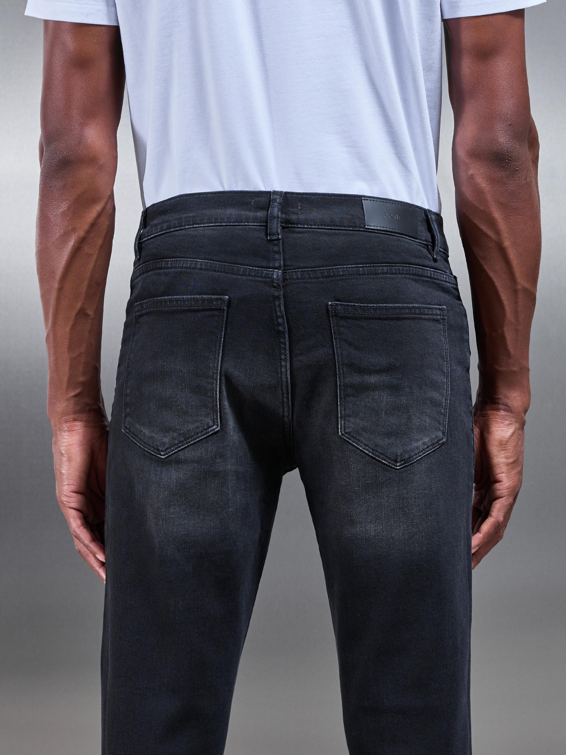 Black Wash Slim Fit Denim Jeans